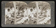 Philippines Mealtime in a Filipino home Historic Old Photo picture