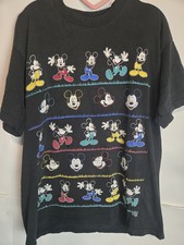Vintage 90s Mickey Mouse Unlimited T-shirt One Size Xl Thrashed Single Stitch picture