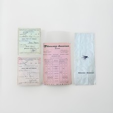 1931 Boarding Pass Aeroposta Argentina and 1960 Aerolíneas Argentinas Flyer  picture