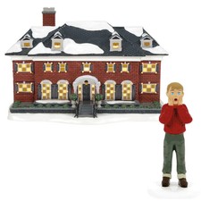 Dept 56 HOME ALONE SET/2 THE MCCALLISTER HOME & I MADE MY FAMILY Snow Village picture