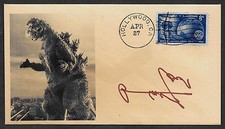 Haruo Nakajima Godzilla Autograph Reprint Featured on Collector Envelope 1118OP  picture