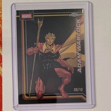 ADAM WARLOCK 08/10  BLACK REFRACTOR  - 2026 TOPPS MARVEL CHROME picture