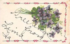 C11/ Lima Iowa Ia Postcard c1910 Fancy Greetings from Lima Iowa picture