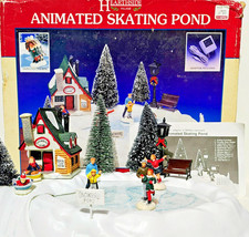Lemax Animated Skating Pond - Christmas Village Collection 54106 - 1995 - Tested picture