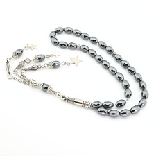 Facet Cute Hematite 33 beads Islamic Prayer Beads Misbaha Tesbih Turkey 103012 picture