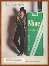 1985 More Cigarettes Vintage Print Ad/Poster Retro Style Fashion Bar Art 80s picture