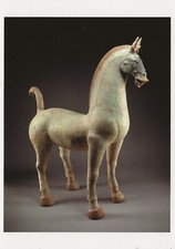 Postcard China Han Dyn. Massive Green Glazed Horse Princeton Univ Art Museum MNT picture