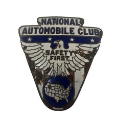 Vintage National Automobile Club Safety First Emblem picture