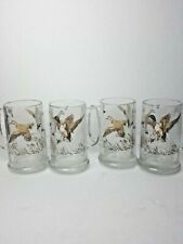 VINTAGE Clear Glass With Ducks Mallards picture