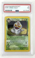 Vintage 2000 Pokemon Team Rocket Dark Arbok Holo PSA 7 WOTC Graded 2/82 picture