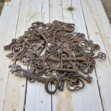 Cast Iron Skeleton Keys — 19th-Century Reproduction Key Lot of 100 Keys picture
