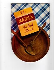 Mazola Salad Bowl recipe book -- Circa 1938 picture