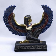 Ancient Egyptian Goddess Isis Statue Rare Pharaonic Magic Antiques Unique BC picture
