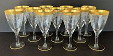 Cambridge Glass Etched 701 Water Goblets Wine Glass 7