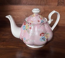 Vintage Pink Cottage Rose Teapot picture