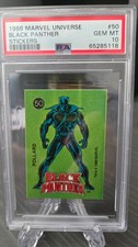 1986 Marvel Comic Images Stickers #50 Black Panther PSA 10 picture