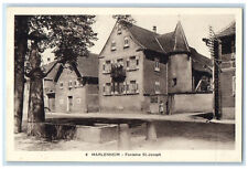 c1940's View from Behind Fontain St. Joseph Marlenheim Grand Est France Postcard picture