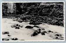 Luzon Philippines Postcard Pagsanjan Rapids Laguna 1952 Vintage RPPC Photo picture