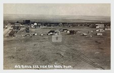 Cut Bank MT Montana Birds eye view MT RPPC Photo Postcard COPY picture