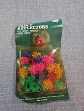 35 VTG Fancy Add On Reflectors Christmas Tree Bulbs MCM Plastic Atomic  New picture