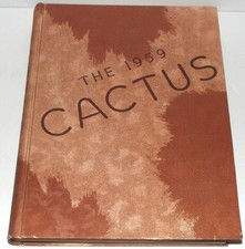 University of Texas Longhorns 1959 Cactus Yearbook - Very Good Condition picture