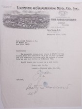 1930 Lamson Goodnow Underhill Clinch Co NYC Ephemera L927C picture