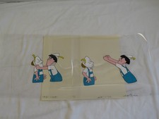 1965 The New 3 Stooges Alpine Moe and Larry Animation Cel Set picture