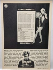 1974 Berger Chevrolet Dealer Sexy Woman Long Legs Print Ad Grand Rapids MI 70s picture