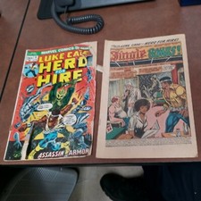 Luke Cage Hero For Hire #6 & 7 (1973) Marvel Power Man/Assassin Armor Bronze Age picture