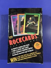 Rock Cards 1991 Music Trading Cards - Factory Sealed Box 288 Cards New Unopened picture