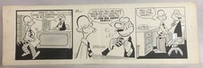 Lolly Daily Comic Strip Original Art Pete Hansen 10 -18 -1957 picture