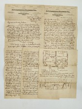 1922 antique LETTER boston ma ALICE PARSONS? A.C. LAWRENCE LEATHER CO apt sketch picture