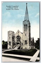 Swedish Evangelical Lutheran Church Kansas City Kansas Postcard picture