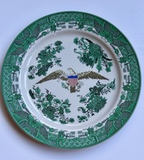 1981 Reagan Bush Inaugural Dinner Plate Mottahedeh Shenango Gold Eagle USA picture