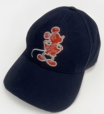 Disney Tommy Bahama  Strap Back Hat Mickey Mouse Floral Navy Blue Adjustable. picture