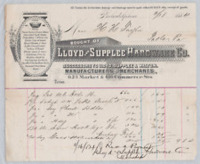 1884 Lloyd & Supplee Hardware Philadelphia Receipt Bill picture