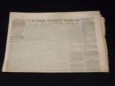 1852 APRIL 10 NEW YORK WEEKLY TRIBUNE - JOURNEY ACROSS NUBIAN DESERT - NP 3879Z picture