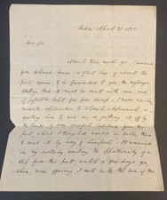 JAMES MONROE President from Richard Rush April 21, 1823 Uncatalogued Signed ALS picture