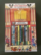 VTG 1981 Walt Disney Studios Tiny Theater 12 Tiny Disney Books Sealed-Read Desc picture