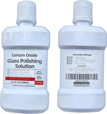 6.6 Fl Oz (200 Ml) Cerium Oxide Glass Polishing Solution - for Removing: Oil Fil picture