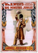 Cincinnati New York 1898 Carroll Johnson Wm H West Minstrel Jubilee Poster picture