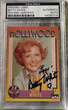 1991 Starline Hollywood - BETTY WHITE - Autograph- PSA/DNA with Inscriptions picture