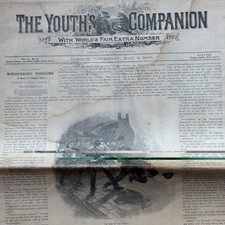 1893 Worlds Fair Extra Number: The Youth’s Companion Newspaper Vintage Rare Old picture