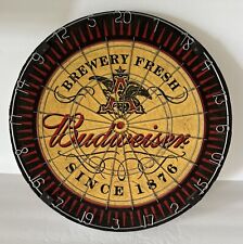 Budweiser Cork Dart Board 18” Round Single Sided Brewery Fresh Since 1876 picture