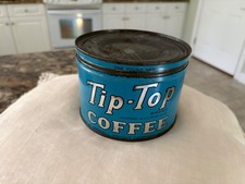 Vintage TipTop keywind coffee tin with original lid picture
