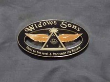 Oval Black Gold Widows Sons Masonic 3