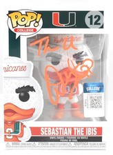 Warren Sapp Autographed Miami Hurricanes Funko Pop #12 The U - Beckett W Holo picture