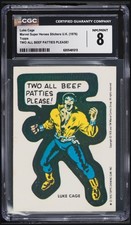 1976 Topps Marvel Stickers U.K. Luke Cage 