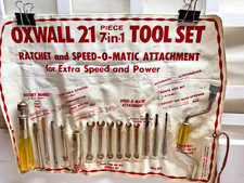 Oxwall 21 ~  7-in- 1 Tool Set with Pouch, Driver Ratchet,  and  