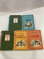 Vintage Walt Disney Book Lot Of 5 Wonderful Worlds Of Fact Fiction Favorites picture